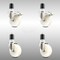 Service Caster 4 Inch 316SS Nylon Swivel 1-3/4 Inch Expanding Stem Caster Lock Brake SCC, 2PK SCC-SS316TTLEX20S414-NYS-2-S-2-134 - alternate 1